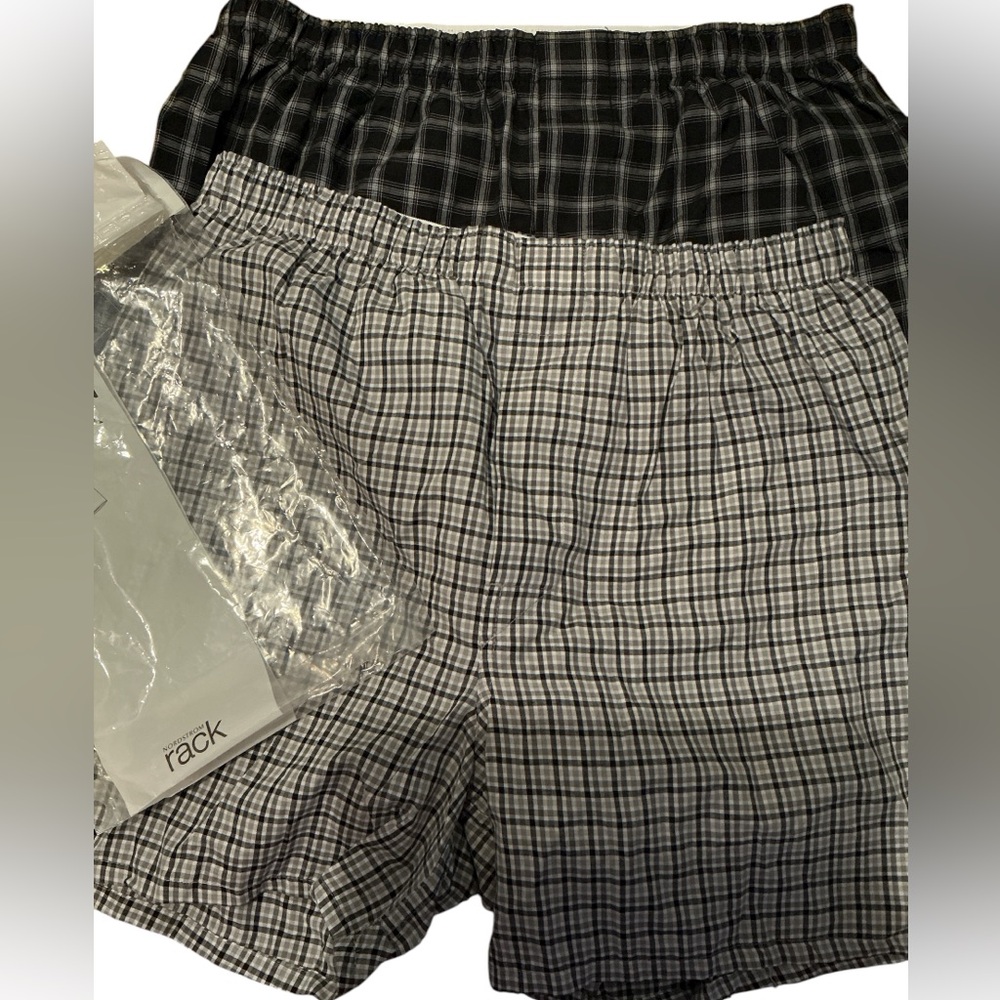 2 pack Nordstrom Rack woven boxer M